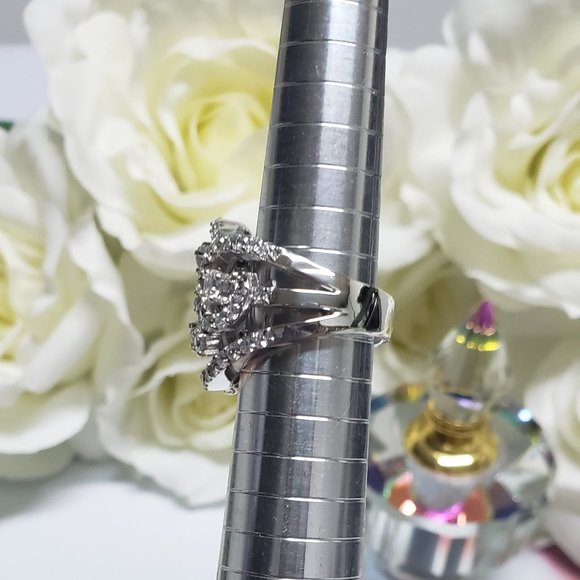 Beautiful Fancy Ring in silver with rhodium plated - Picture 8 of 10